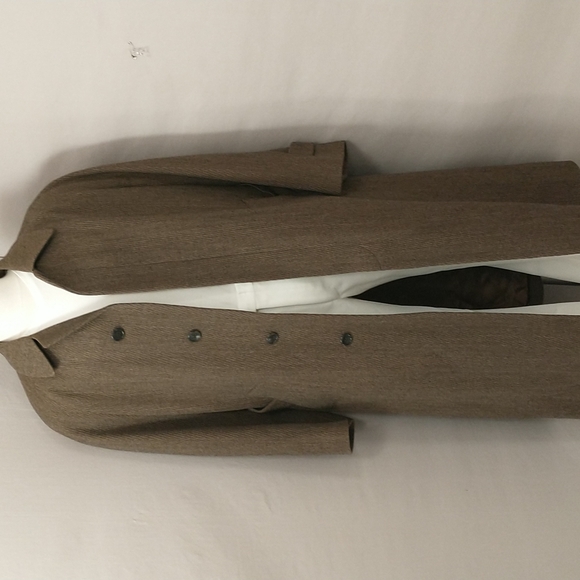 Cardinal of Canada Wool Belted Trench Coat High Quality Classic 40s Style Excelt - Picture 8 of 14